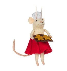 Pastry Chef Mouse Ornament, 5"