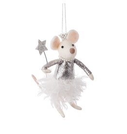 Princess Mouse Ornament, 6"