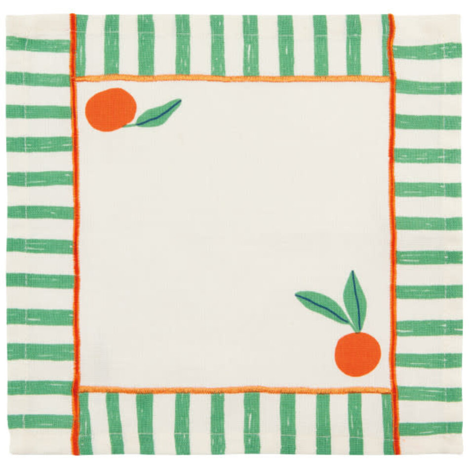 Danica Citrus Burst Printed Cocktail Napkins Set of 4 Ass