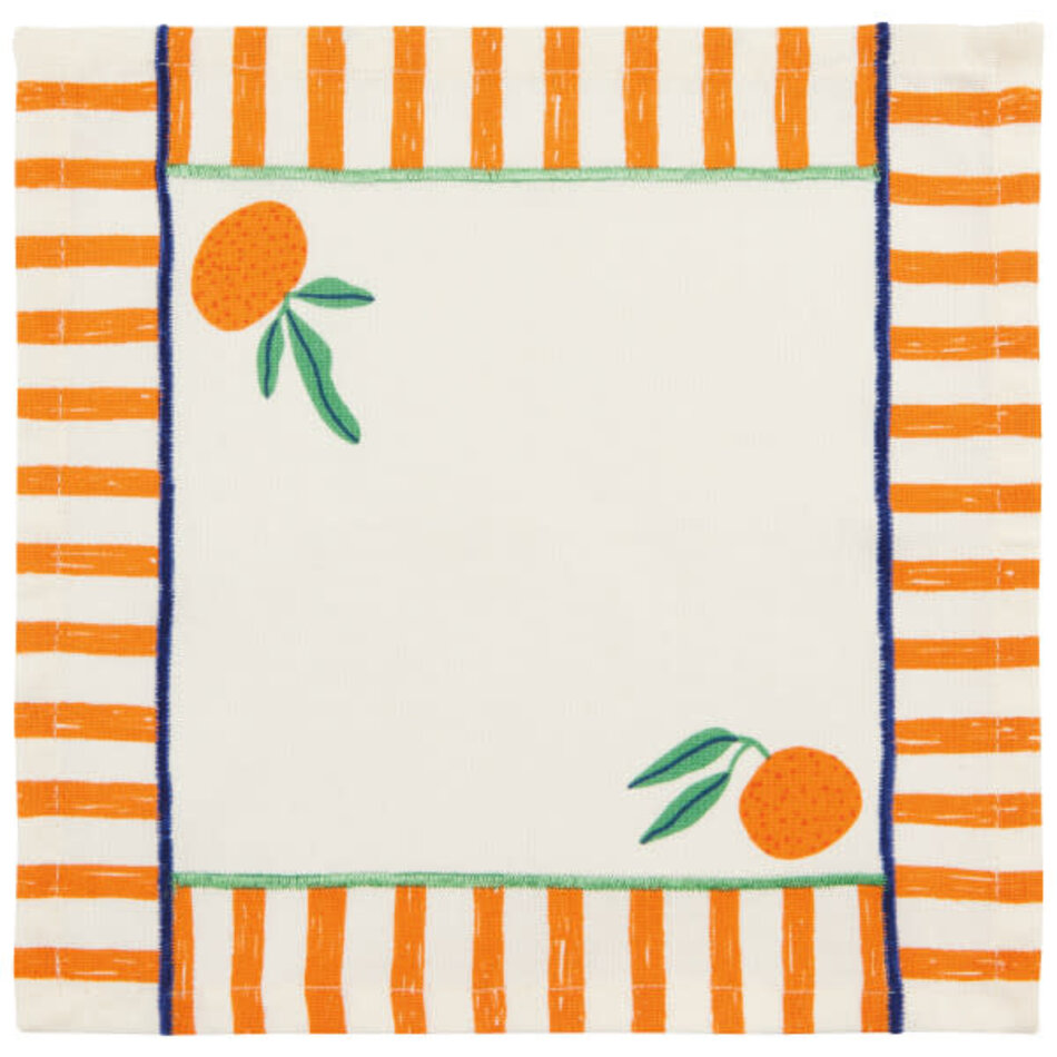 Danica Citrus Burst Printed Cocktail Napkins Set of 4 Ass