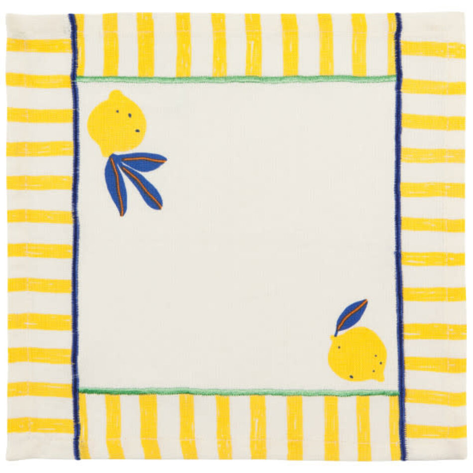 Danica Citrus Burst Printed Cocktail Napkins Set of 4 Ass