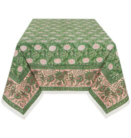 Danica Peony Block Print Tablecloth 60 x 90 Inches