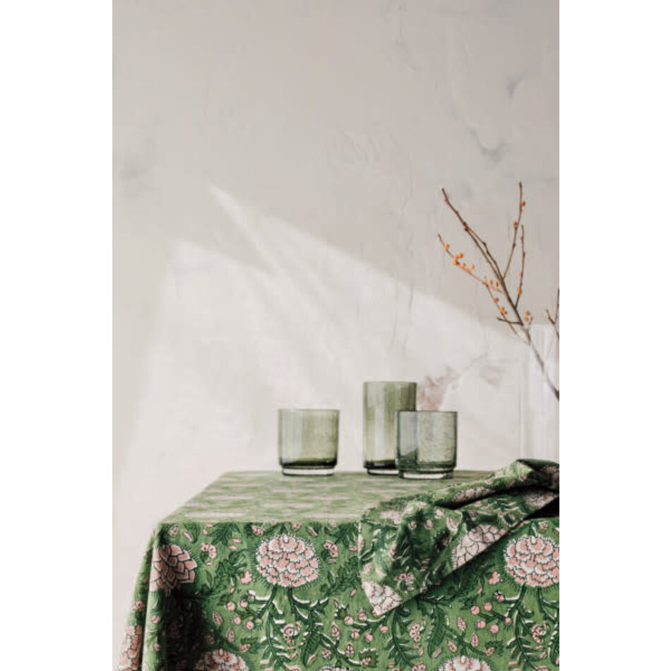 Danica Peony Block Print Tablecloth 60 x 90 Inches