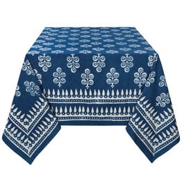 Danica Hawthorn Block Print Tablecloth 90 x 60 inches