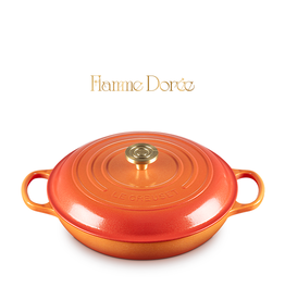 le creus Le Creuset Flamme Dorée 3.5L/30cm Braiser le creus Le Creuset Flamme Dorée 3.5L/30cm Braiser