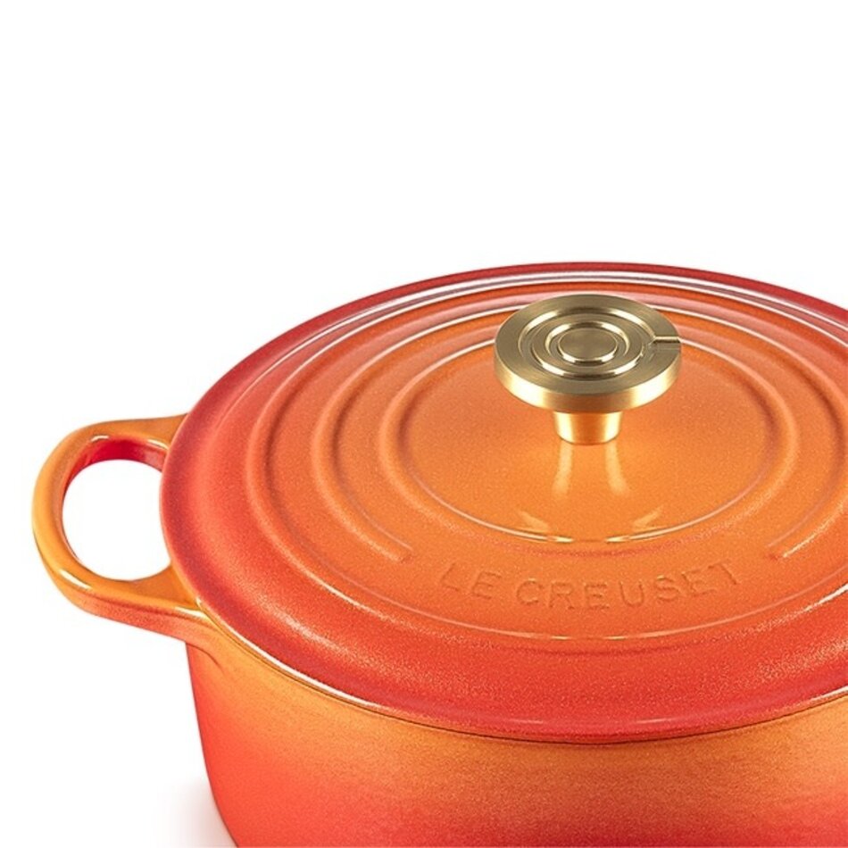 Le Creuset Le Creuset Flamme Dorée 4.2L/24cm Round Dutch Oven