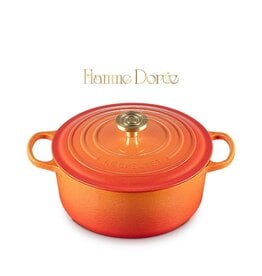 Le Creuset Le Creuset Flamme Dorée 5.3 L Round Dutch Oven