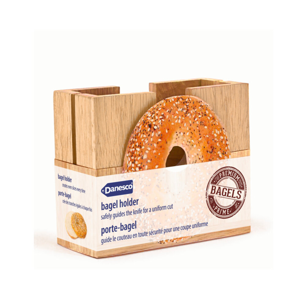 Danesco Wood Bagel Cutter