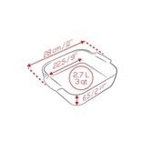 Peugeot Peugeot Square Baker, 11", Ecru