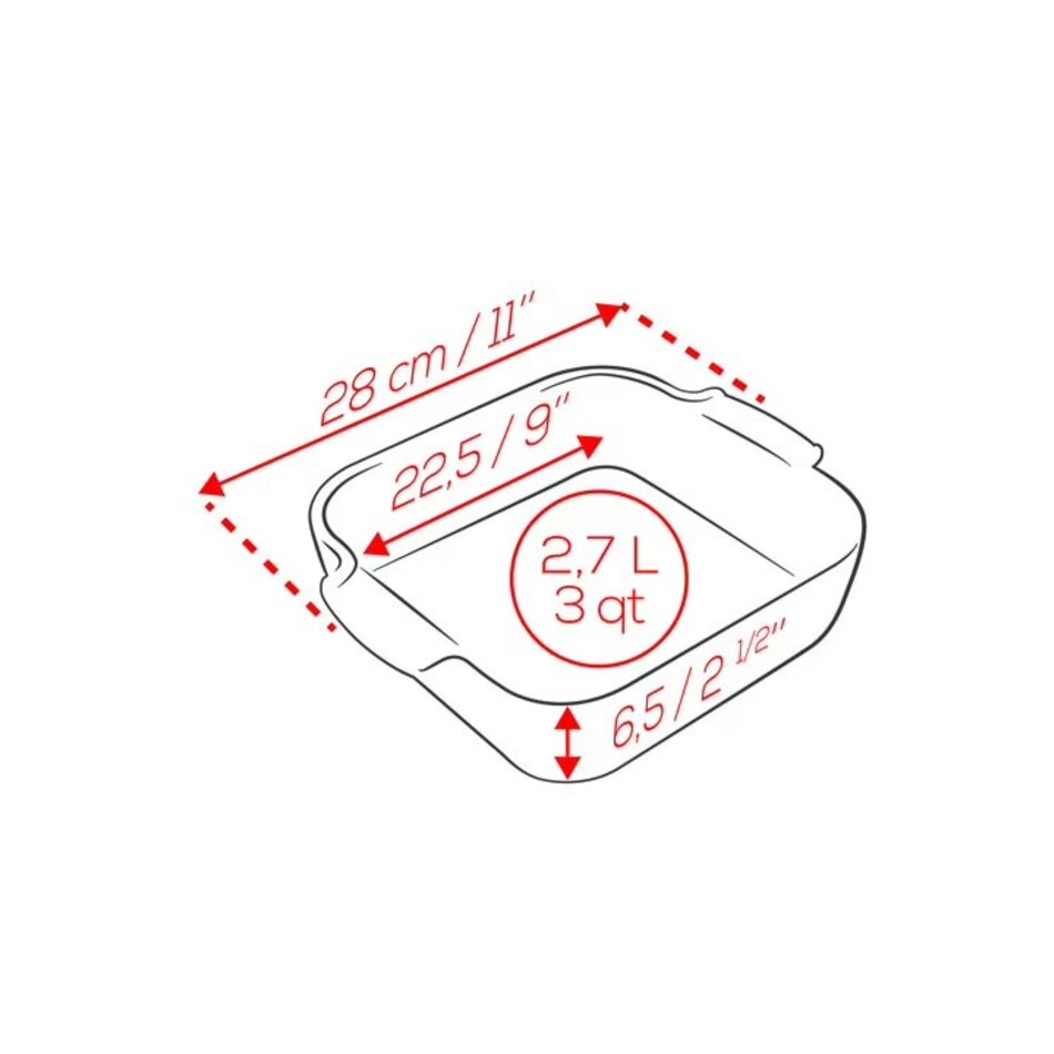 Peugeot Peugeot Square Baker, 11", Ecru