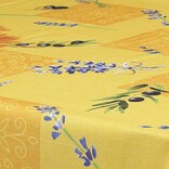 Texstyles Deco Oliviera Tablecloth,  58" x 78", Yellow