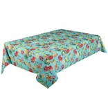 Tropical Fiesta Tablecloth,  58" x 78", Aqua