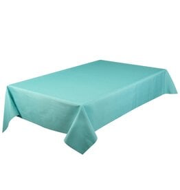 Chevron Whisper Tablecloth, 70" Round , Aqua