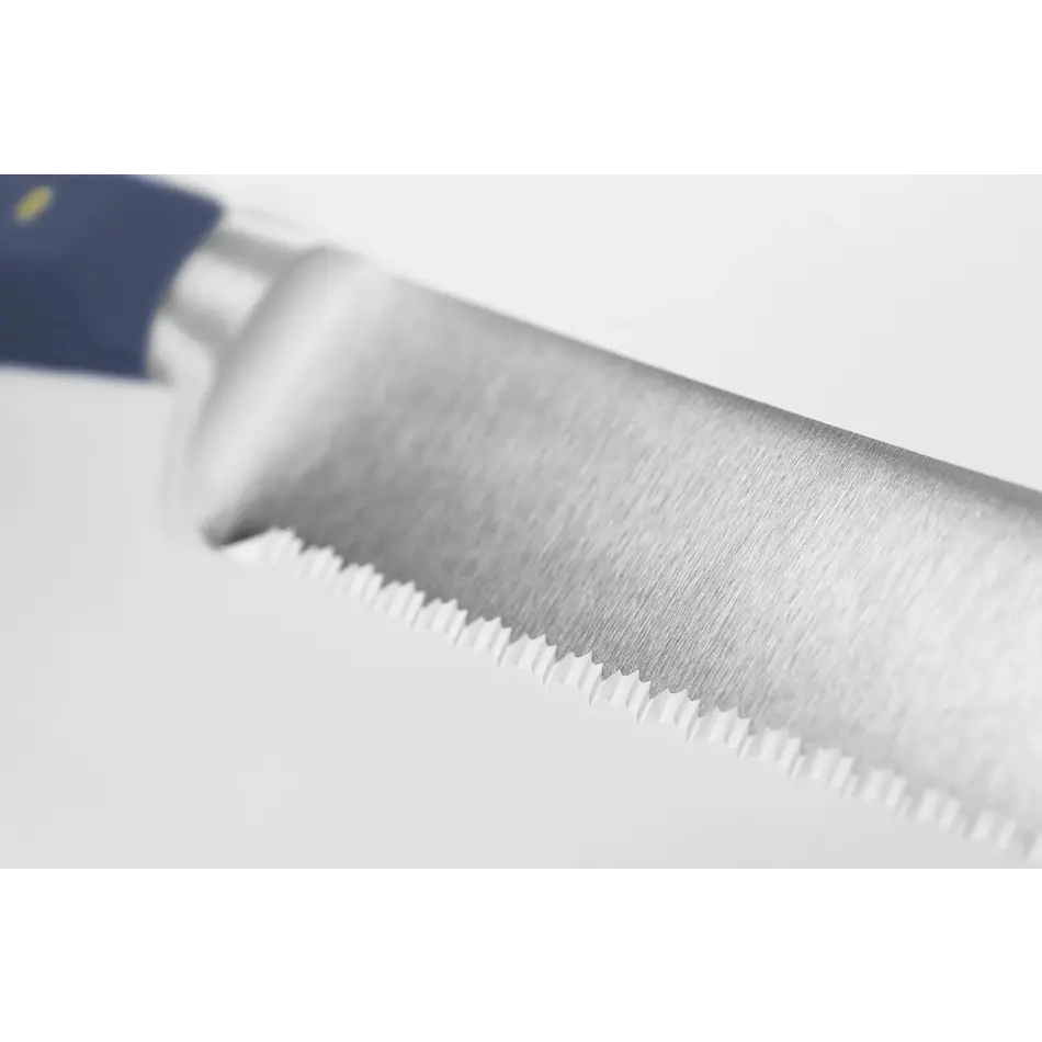 Wusthof Classic Precision Double-Serrated Bread Knife, 9", Blueberry