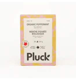 Pluck Tea, Organic Peppermint, 15 Tea Bag Box