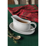 Danica White Gravy Boat with Saucer