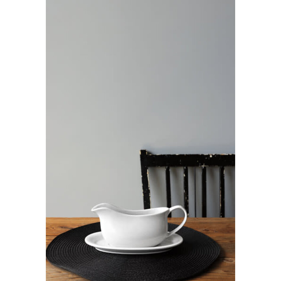 Danica White Gravy Boat with Saucer