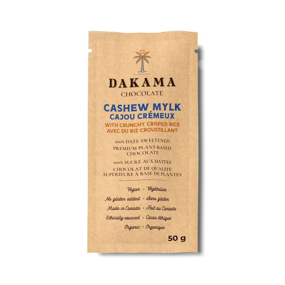 Dakama Dakama Chocolate, Cashew Mylk with Crunchy Crisped Rice