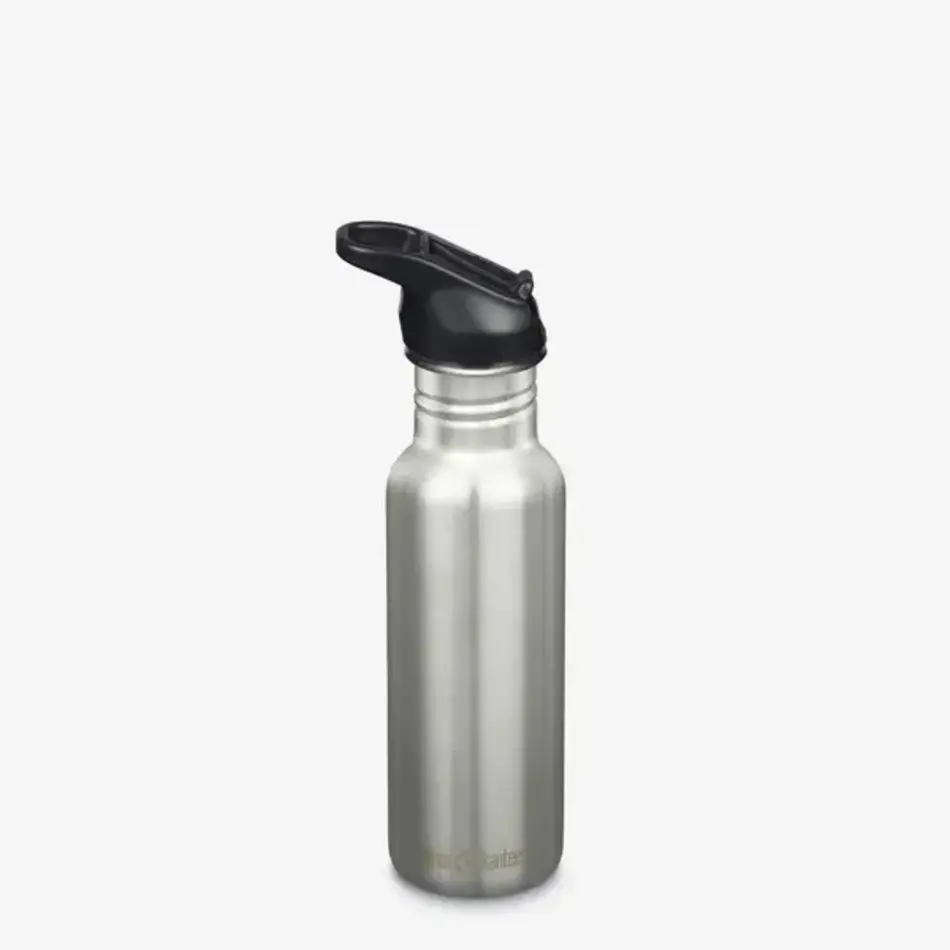 Klean Kanteen Klean Kanteen Classic Narrow 18oz (w/ Flip Seal Sport Cap), Brushed Stainless