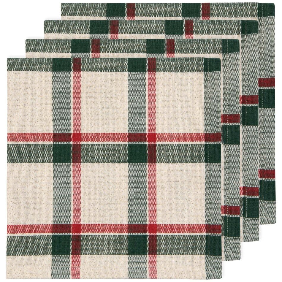 Danica Noel Plaid Christmas Napkins Set of 4