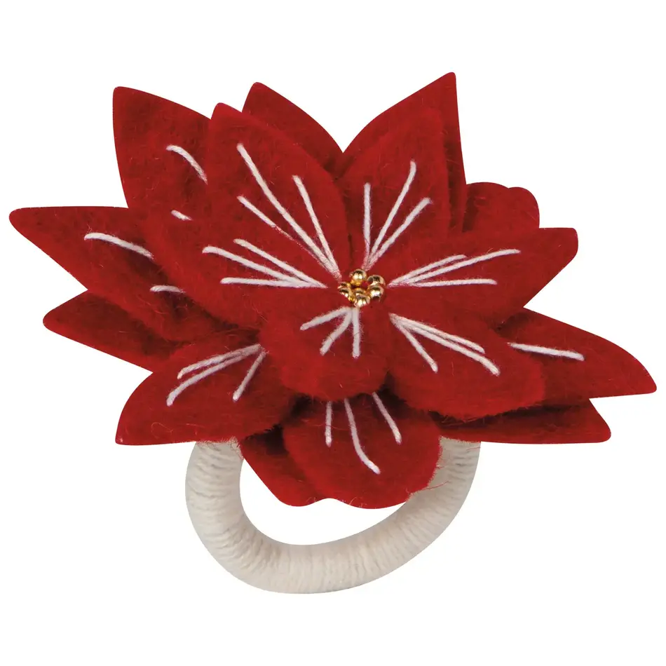 Danica Amaryllis Christmas Felt Napkin Ring