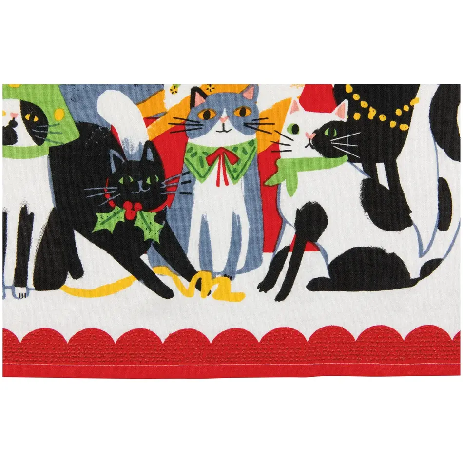 Danica Kitty Carol Christmas Dishtowel
