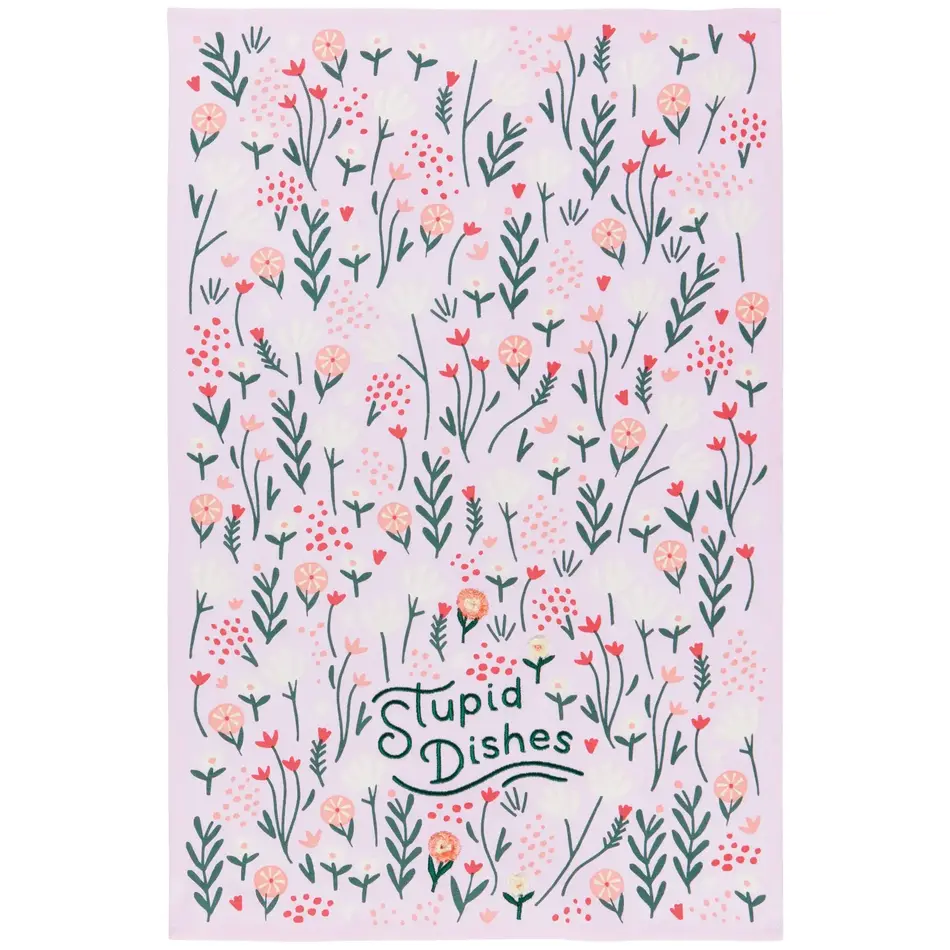 Danica Stupid Dishes Dishtowel