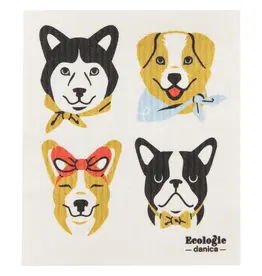 Danica Uptown Dogs Swedish Dishcloth