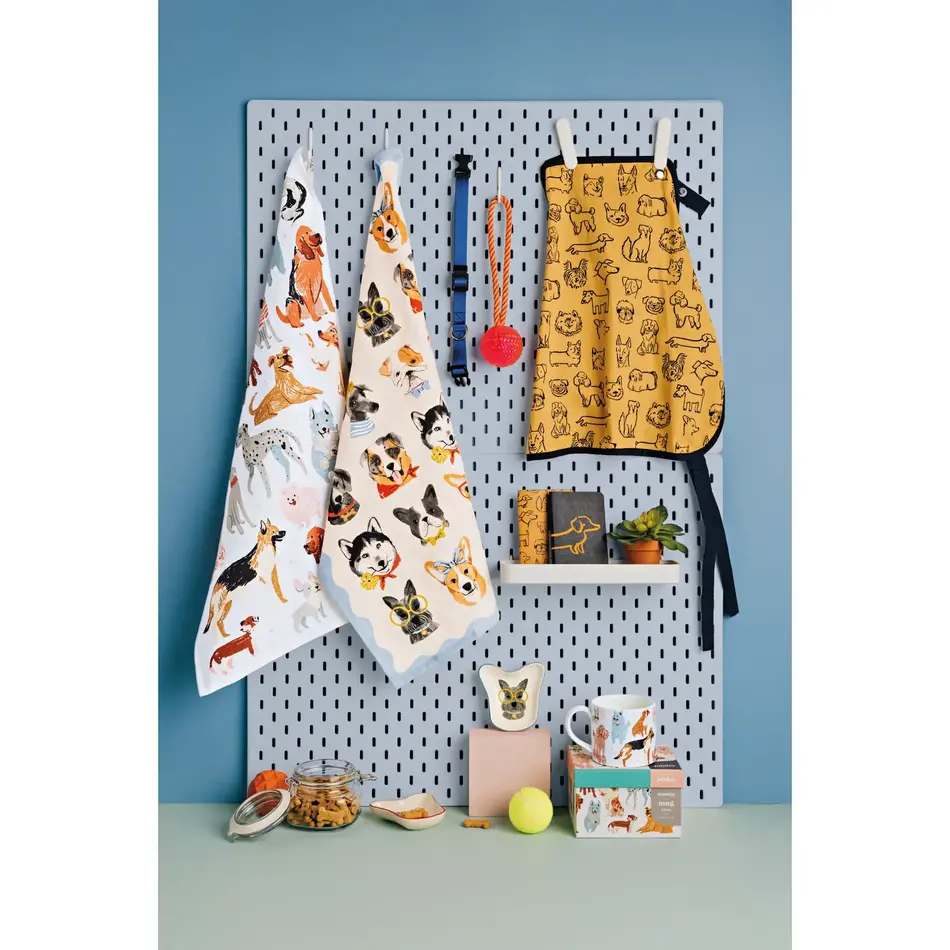 Danica Uptown Dogs Printed Dishtowel