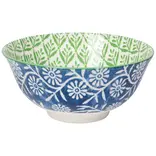 Danica Green Leaf Stamped Bowl 6 inch