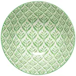 Danica Green Leaf Stamped Bowl 6 inch