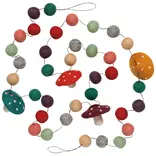 Danica Mushroom Gems Christmas Felt Garland