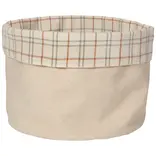 Danica Plaid Canvas Bread Basket