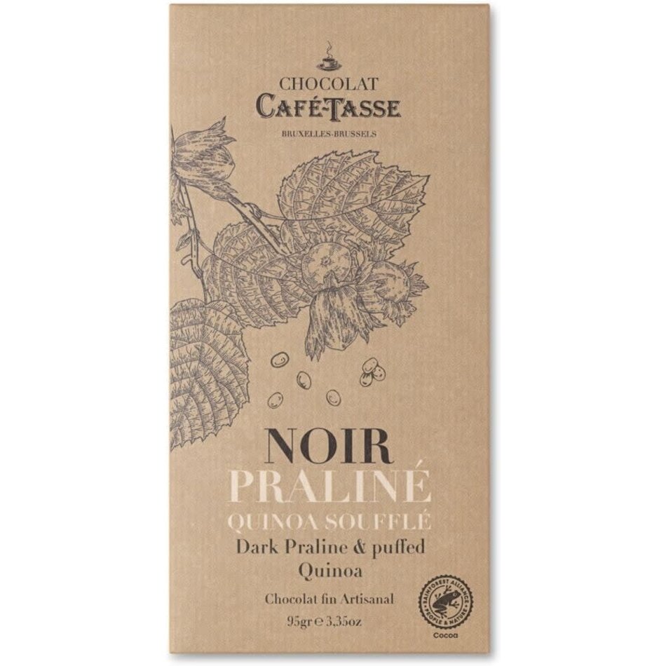Cafe Tasse Dark Chocolate Praline & Puffed Quinoa, 95g