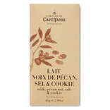 Cafe Tasse Milk Chocolate with Salted Pecans, 85g Cafe Tasse Milk Chocolate with Salted Pecans, 85g