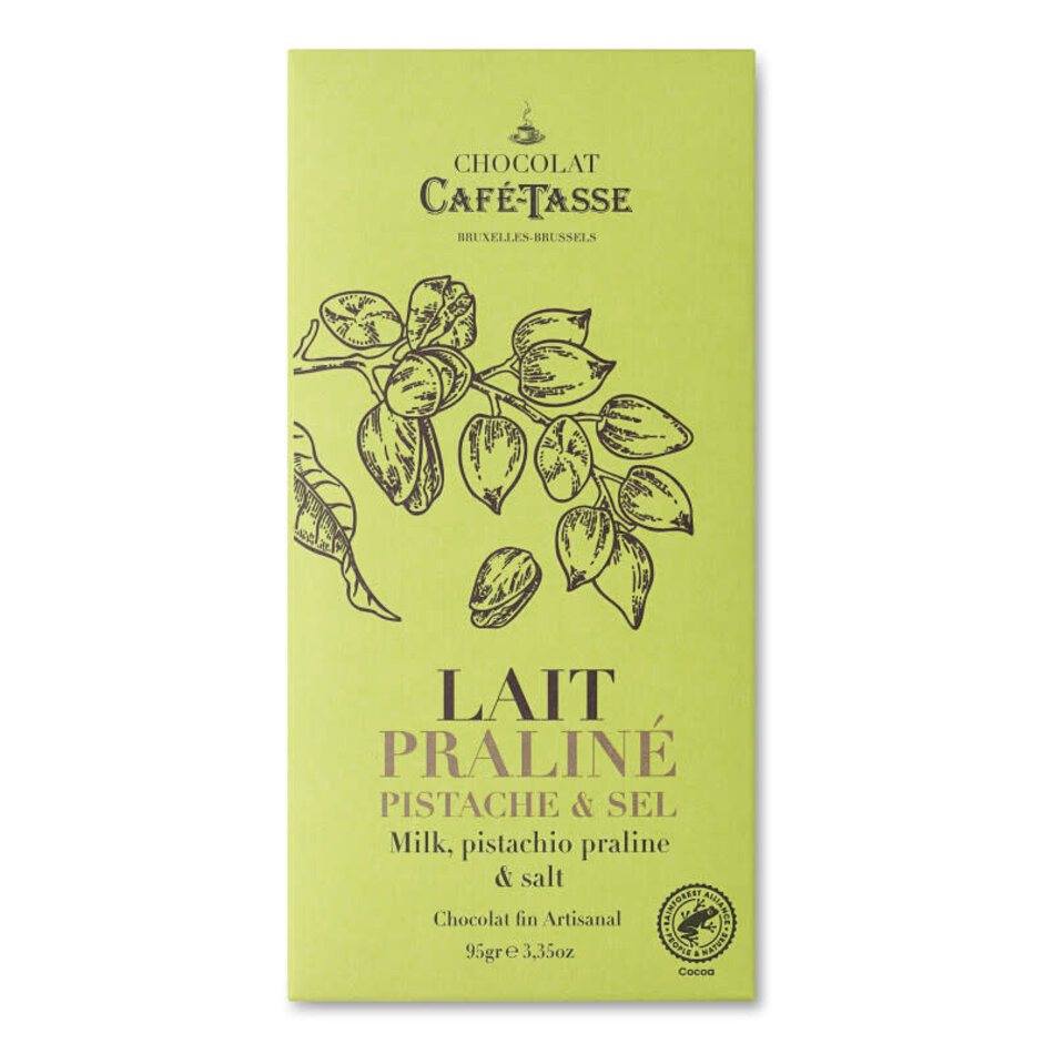Cafe Tasse Chocolate Milk Pistachio Praline, 95g