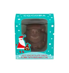 Cocoba Christmas Santa Hot Chocolate Bombe, 50g Cocoba Christmas Santa Hot Chocolate Bombe, 50g