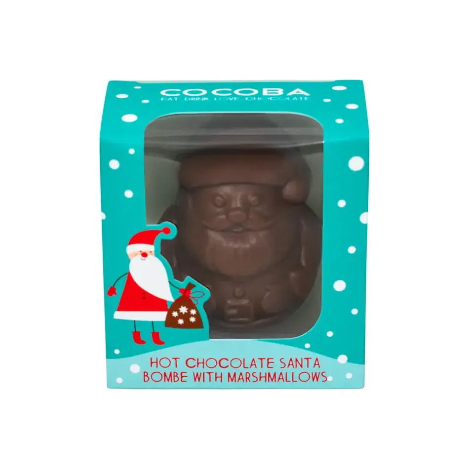 Cocoba Christmas Santa Hot Chocolate Bombe, 50g