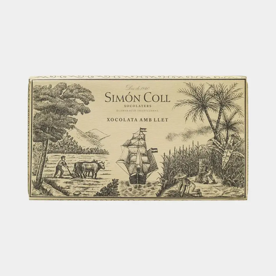 Simon Coll Tablet - Con Leche Chocolate Bar, 200g