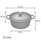 Le Creuset Le Creuset 6.7L/28cm Round French Oven Sea Salt