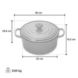 Le Creuset Le Creuset 3.3L/22cm Round French Oven Cerise