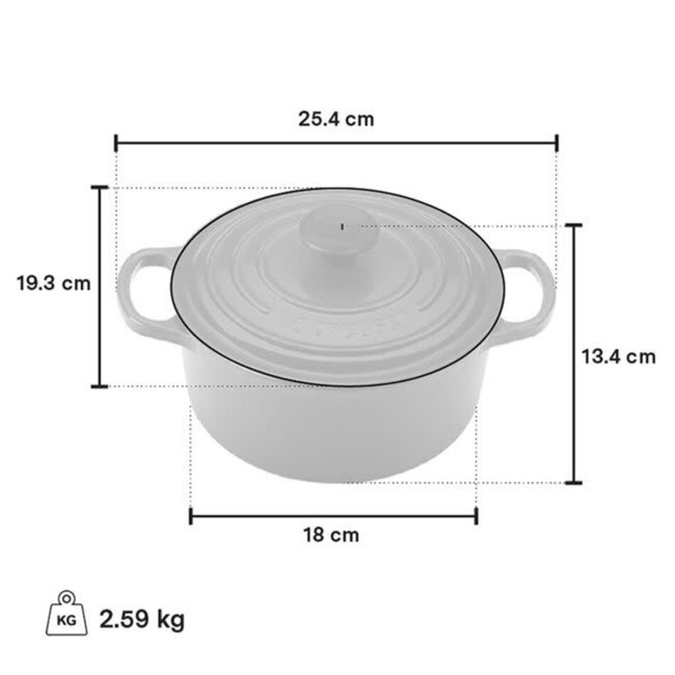 Le Creuset Le Creuset 1.8L/18cm Round French Oven, Cerise