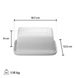 Le Creuset Butter Dish, 19cm, Meringue