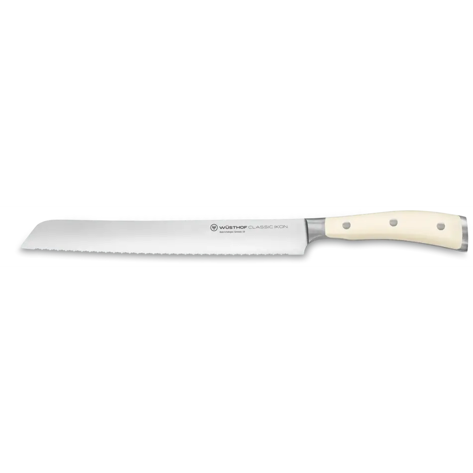Wusthof Wusthof Classic IKON Creme Double Serrated Bread Knife, 9”