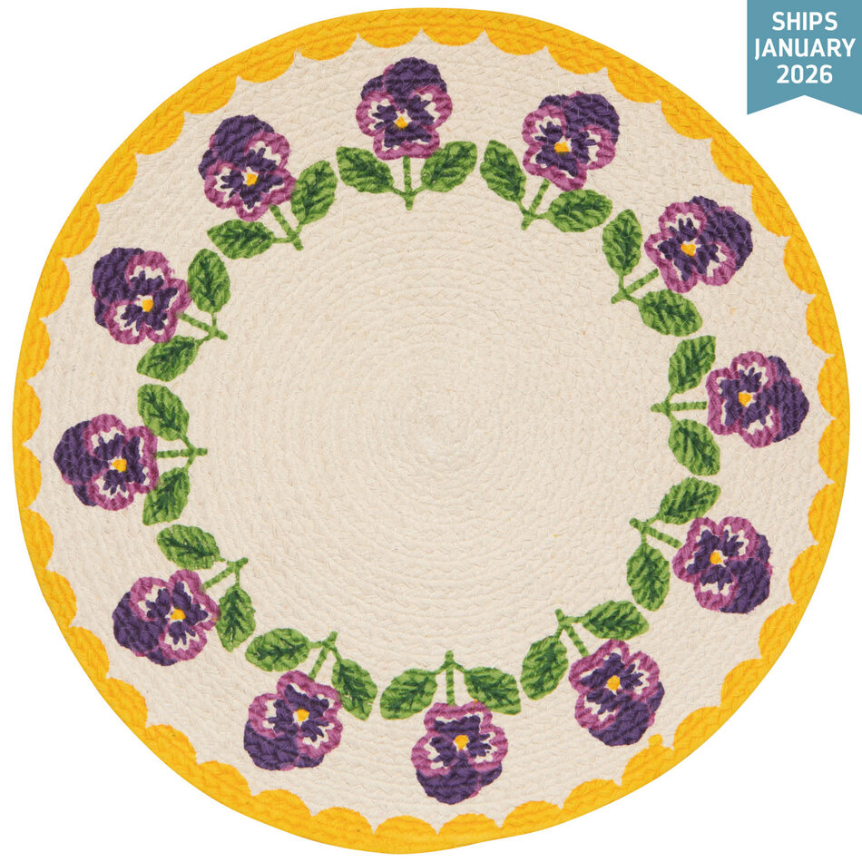 Danica Pansy Braided Placemat