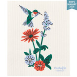 Danica Hummingbird Floral Swedish Dishcloth