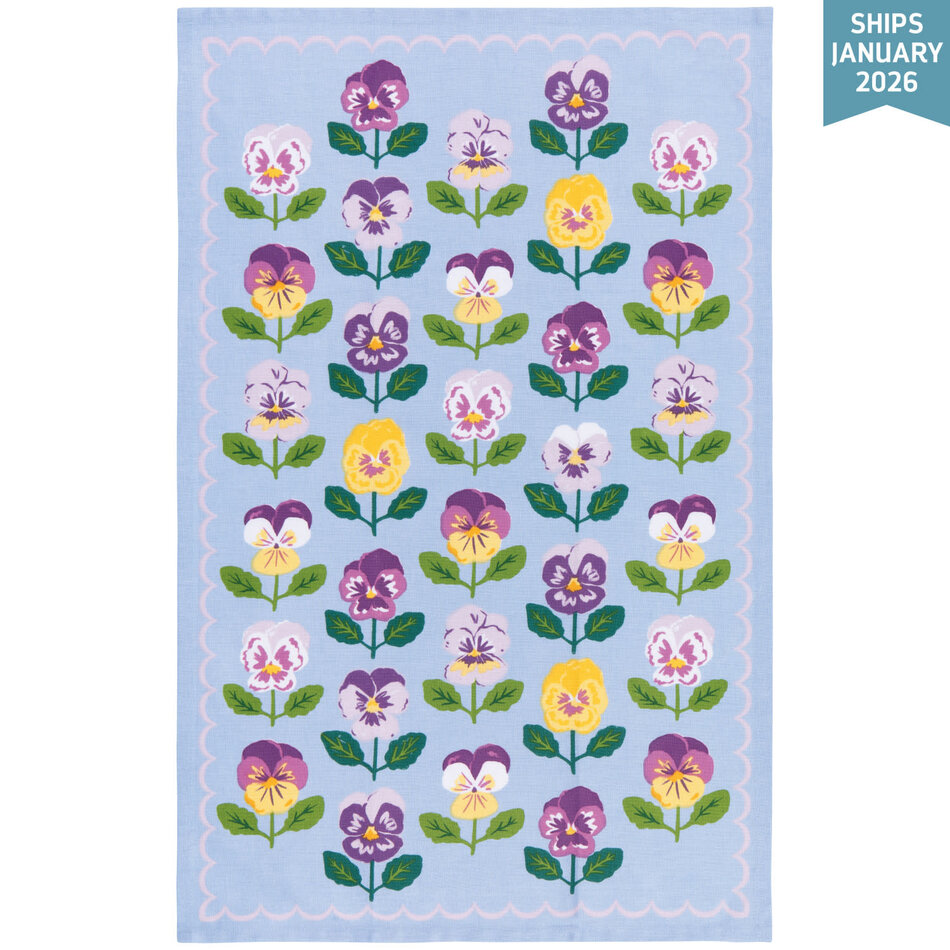 Danica Pansy Dishtowel