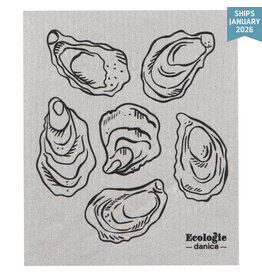 Danica Oysters Swedish Dishcloth