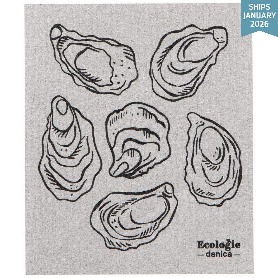 Danica Oysters Swedish Dishcloth