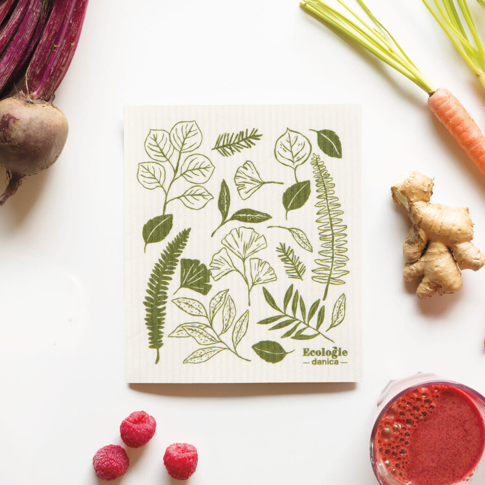 Danica Fern & Frond Swedish Dishcloth